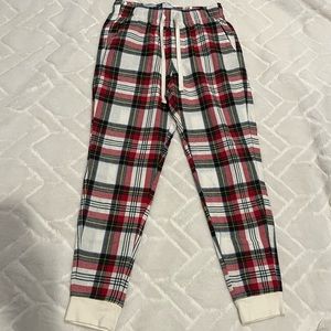 Women's Old Navy Holiday Loungewear Flannel Joggers - Size Small worn 1x